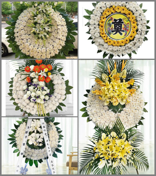 山东青岛平度市仁兆镇大桑园村花圈速递